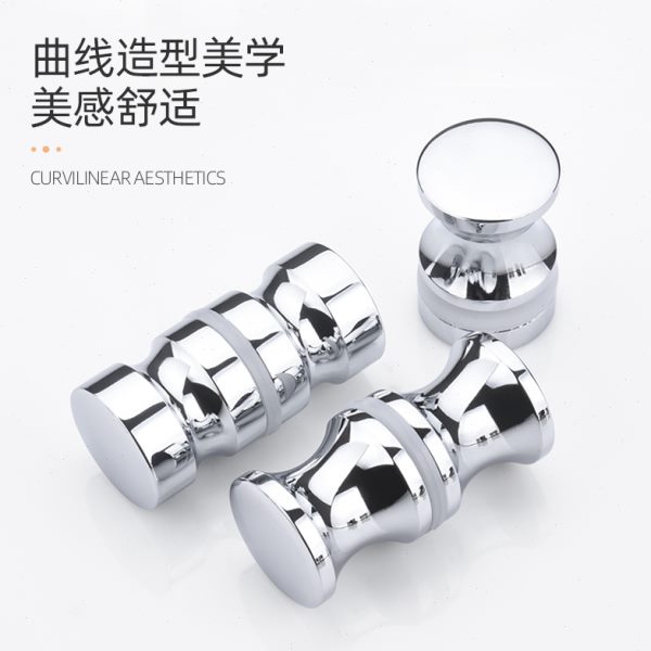 无框玻璃门拉手浴室淋浴房门酒柜展柜扶手单孔创意精致迷你小把手
