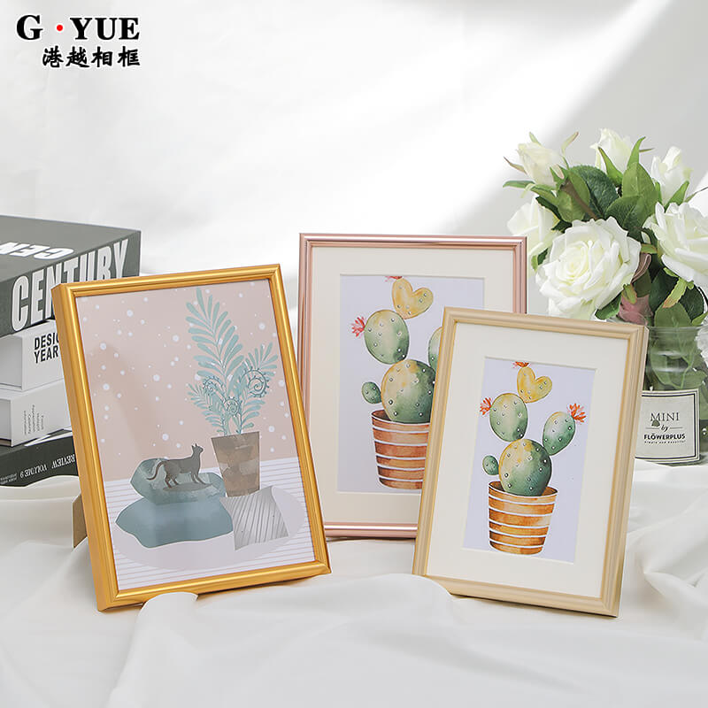 简约铝合金摆台相框现代六寸6 7x 8 10 12寸相片框定制照片框挂墙