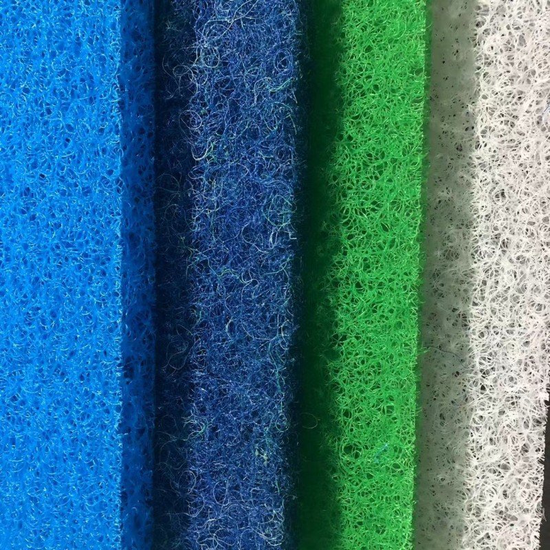 藤棉水族鱼池过滤生化棉池塘滤材生化毡净水过滤棉三色纯蓝粗线棉