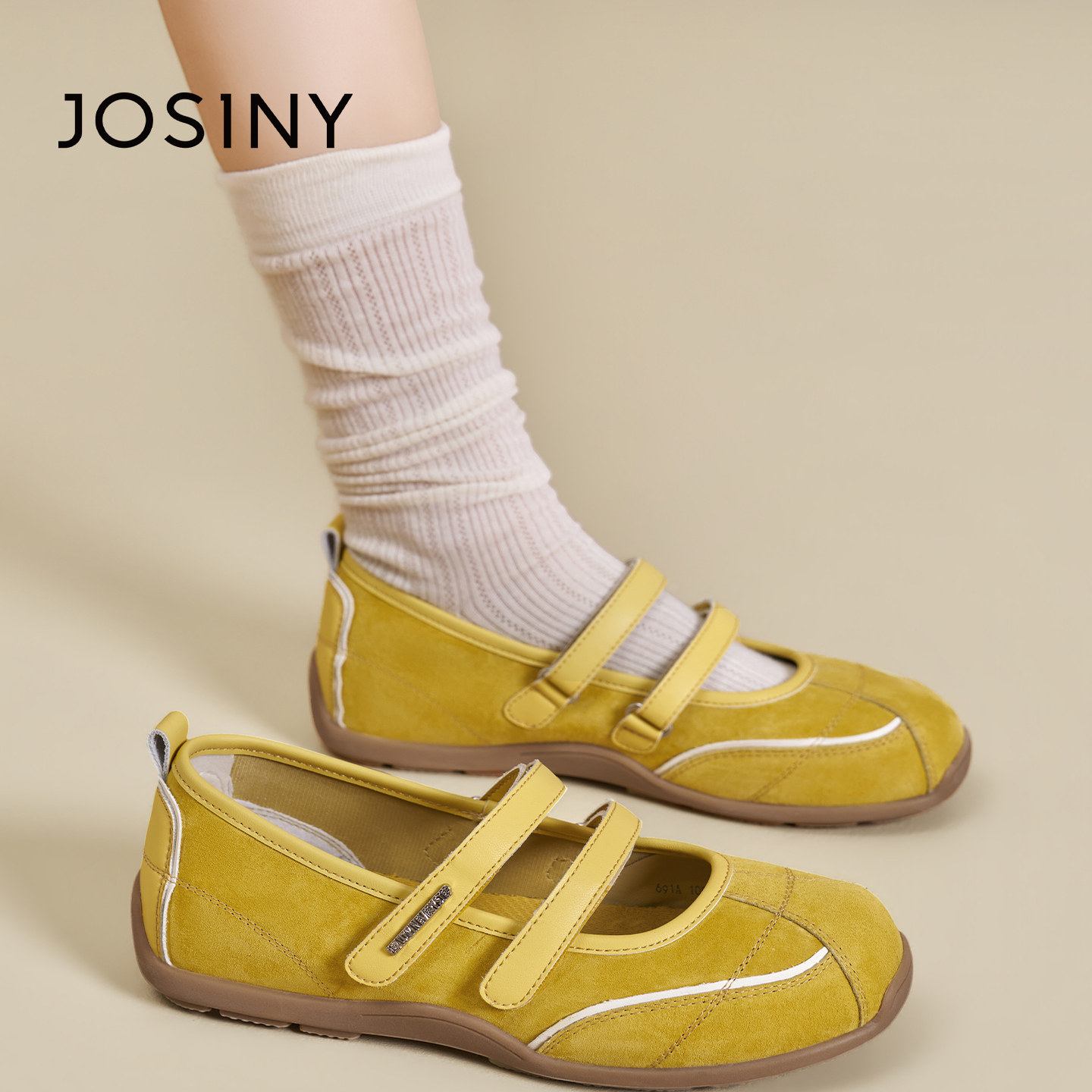 卓诗尼玛丽珍女鞋2026新款春季软底韩系魔术贴芭蕾绝美不累脚单鞋,女鞋,玛丽珍鞋,淘宝优惠券,粉丝福利购,淘宝优惠卷