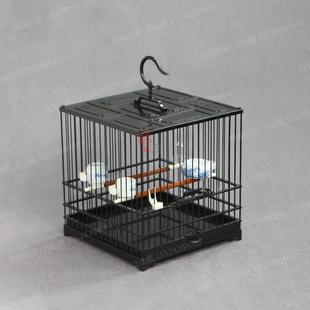 海鸥门塑料钢鸟笼顶部塑料抽屉绣花眼鸟笼山雀玻璃纤维方笼浴笼