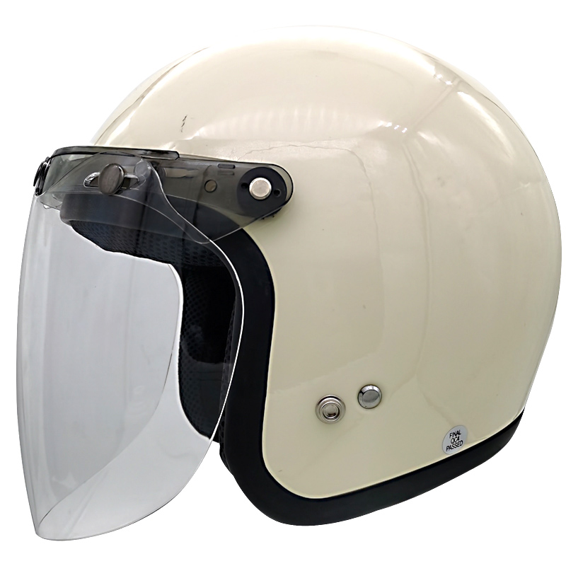 直面泡泡镜三扣式防风镜复古盔适配LS2 TORC头盔镜W片防晒冬季透