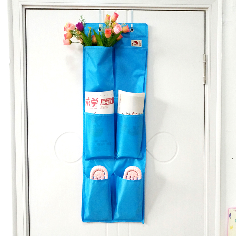 6格门后挂袋悬挂式衣物收纳袋浴室墙面收纳墙挂式杂物整理挂袋