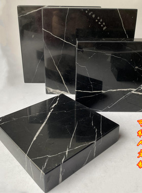 天然大理石板工艺品软装饰品摆件底座垫板音响垫板酒店摆设台面