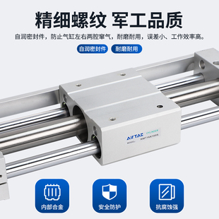 RMTL无杆气缸10 40X100X200X30P0X500S带轴承导杆气