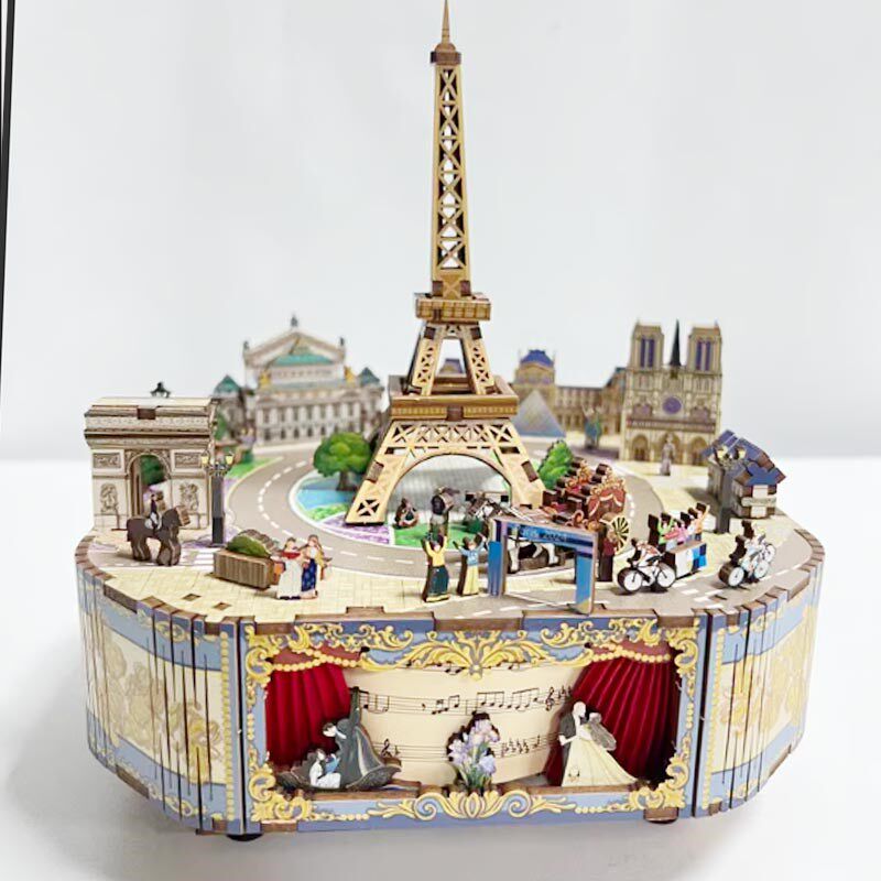 同趣文创伦敦风情DIY手工拼装音乐八音盒女孩旅游纪念品创意礼物