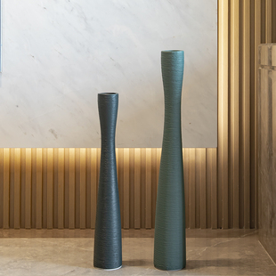 花瓶摆件白色客厅玄关装饰插花干花落地电视柜高长枝细长瘦高细高