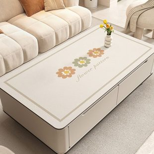 茶几桌垫免洗防水防油茶几桌布客厅家用餐桌垫茶几垫台面保护垫