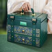 新款 端午节粽子礼盒包装 盒空盒高档咸鸭蛋手提礼品盒皮盒定制logo