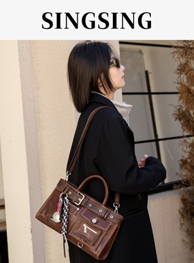 SING SING 1979包包女真皮斜跨包女包2025新款女包大容量包包通勤
