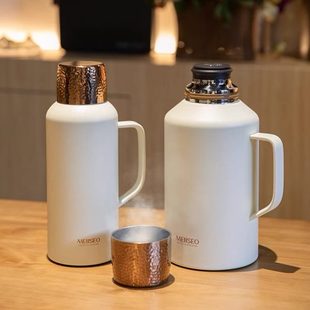 米索小钢炮焖茶壶316不锈钢大容量便携户外露营家用开水保温壶