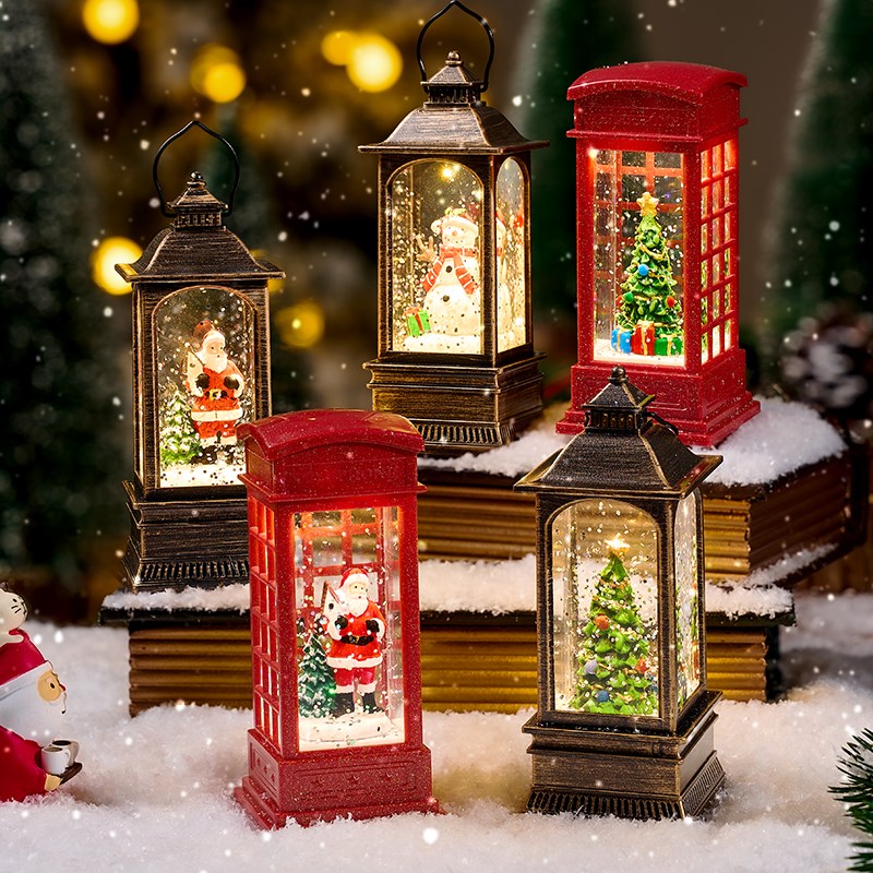 圣诞节装饰品老人摆件树桌面场景布置雪人M拍照道具氛围小夜灯礼