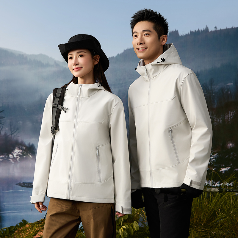 新款春秋薄款单层冲锋衣