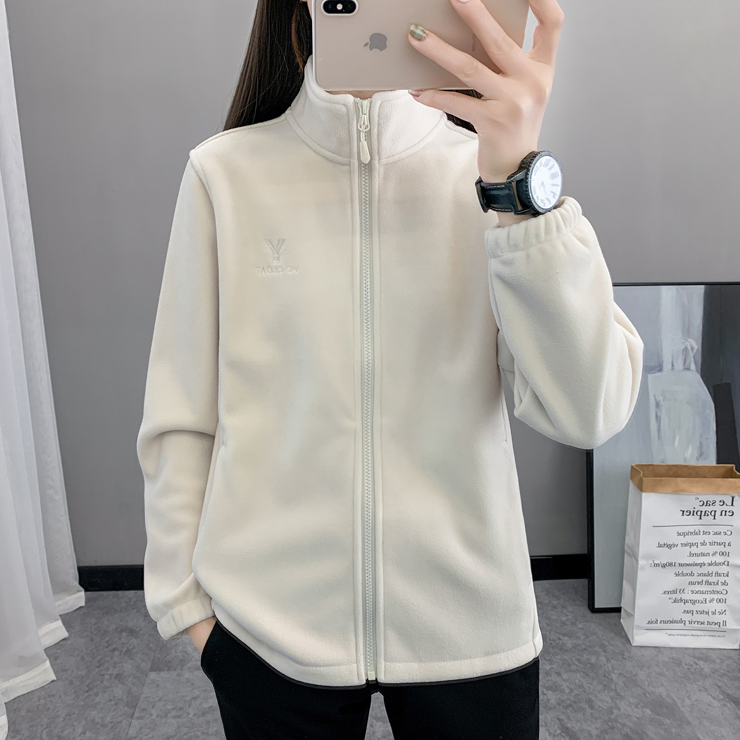 秋冬登山加厚保暖内胆女士户外