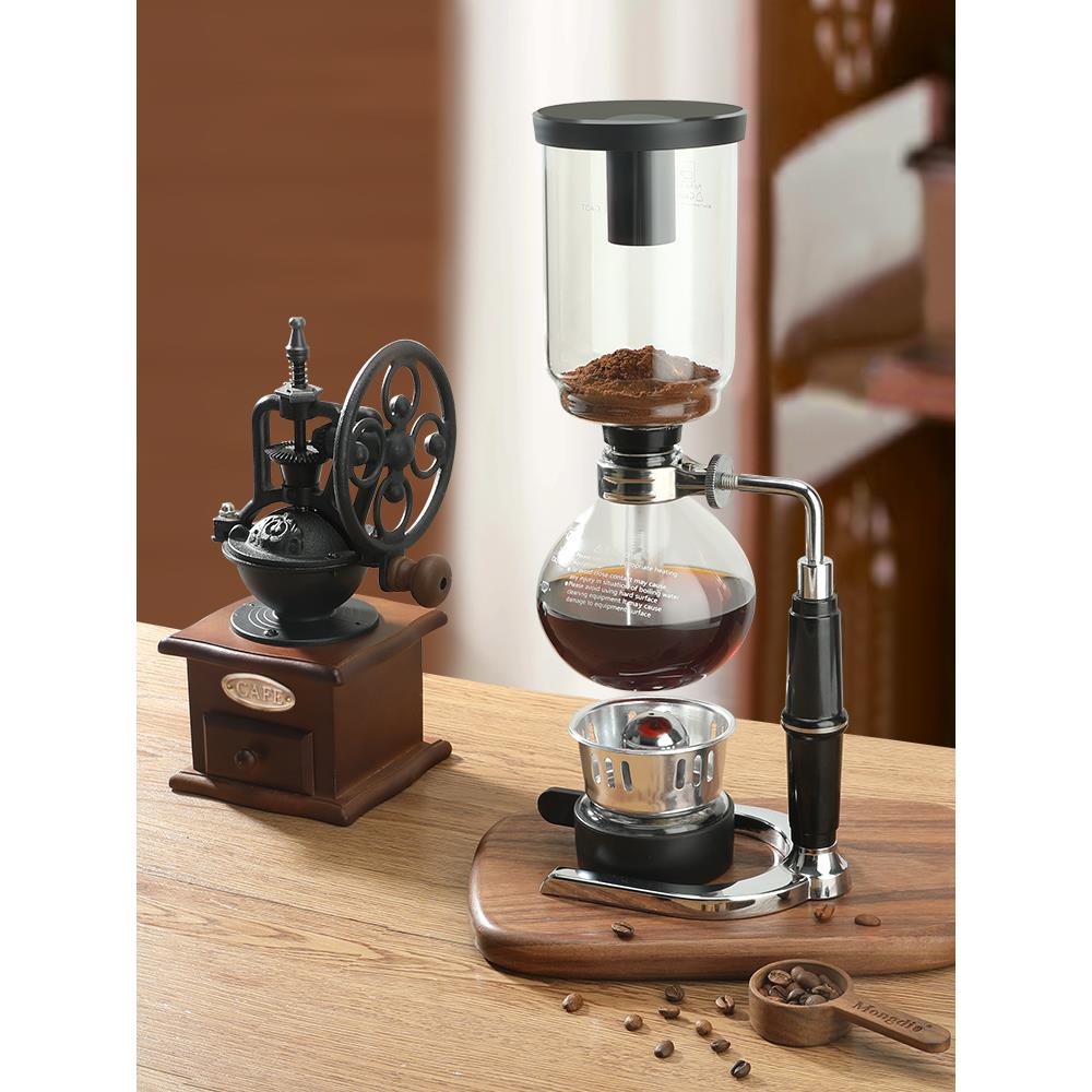 虹吸壶家用虹吸咖啡壶耐热玻璃手冲咖啡器具咖啡研磨机设置光波烤