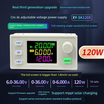 Sk120X数控升压和降压直流可调稳压电源恒压恒流太阳能充电模块真