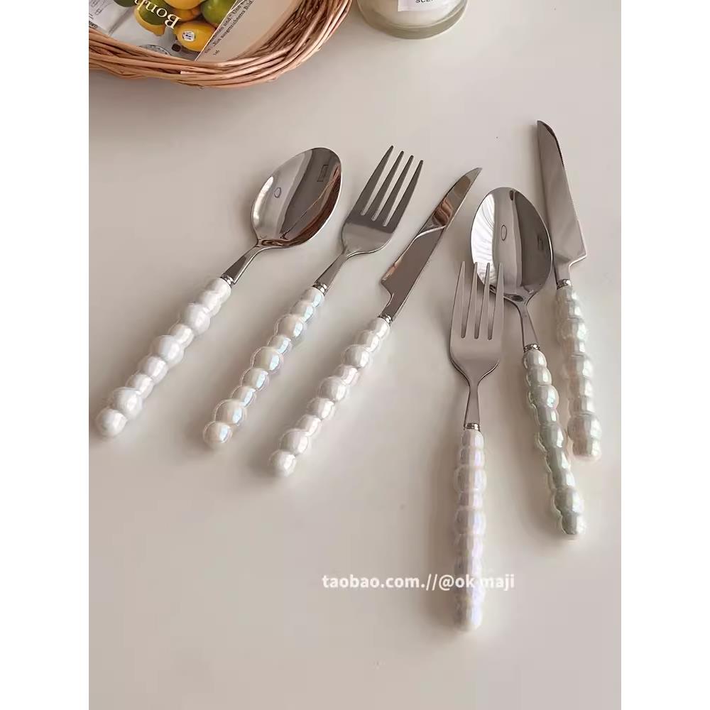 采购产品风刀，叉子和勺子三件套法国覆古高端餐具西方蛋糕牛排刀