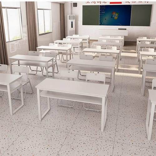 培训班长条桌中小学培训课桌学生桌椅美甲桌椅双人桌简约会议桌