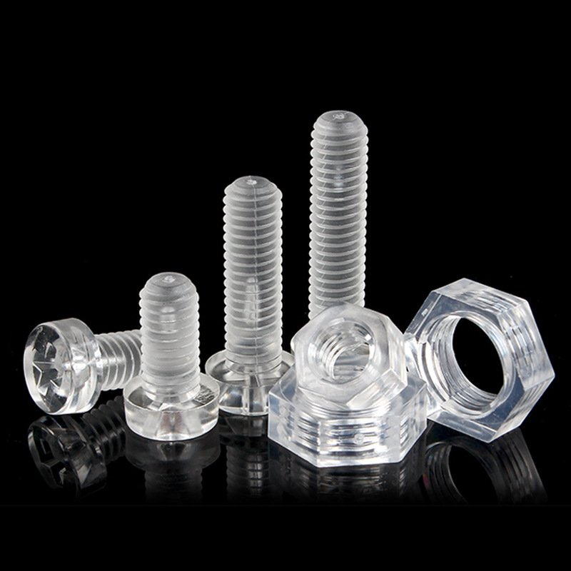 厂家生产 塑料螺丝PC透明亚克力螺母十字塑胶螺钉绝缘m3m4现货