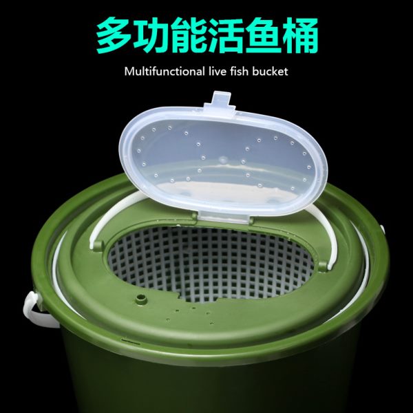 多功能手提加厚钓鱼桶溪哥马口白条石斑鱼充氧装鱼便携活鱼桶