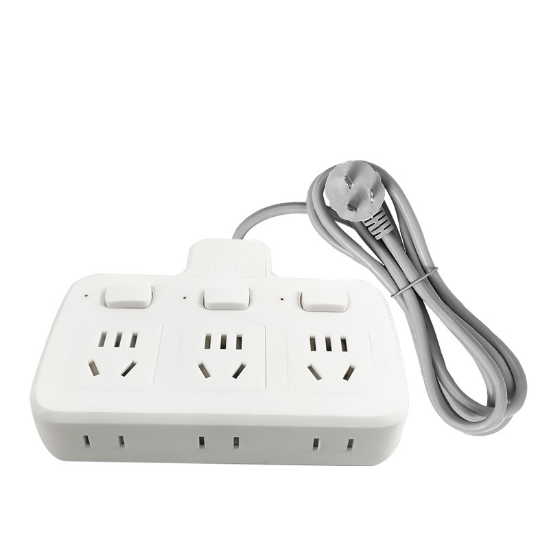 带线家用插e座多位插排办公一转多插头插线板接线板多孔转换器延