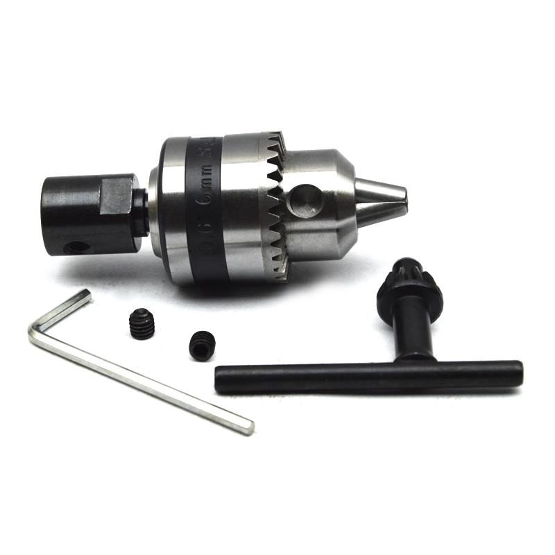 3/8-24UNF英制螺纹连接杆适合5~14MM常规电机轴加装钻夹头B10/B12