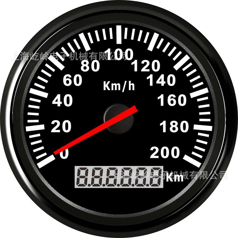 85mm针脚安装脉冲速度表200km/h 120km/h 螺纹连接车船改装通用