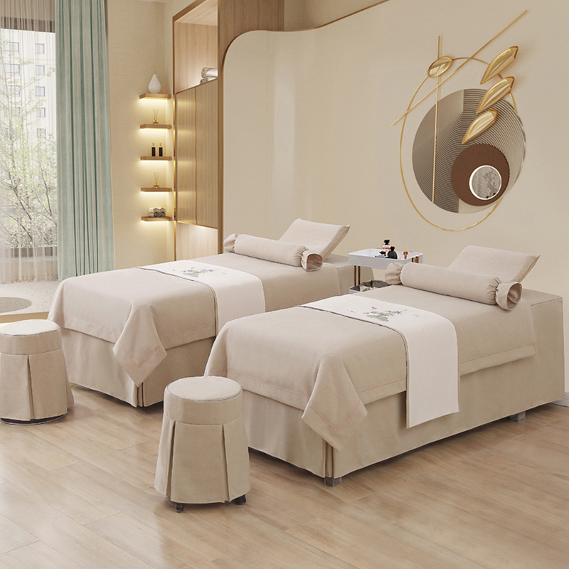 美容床罩四件套美容院高档欧式水晶绒轻奢高端美容床S简约新款202