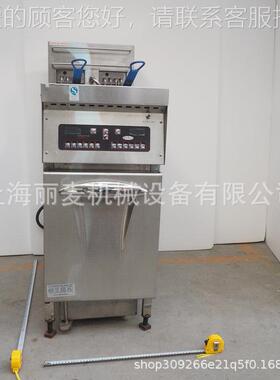 上海工厂供应立电脑版双缸双734筛车带滤油电炸W炉 式28L12K油炸
