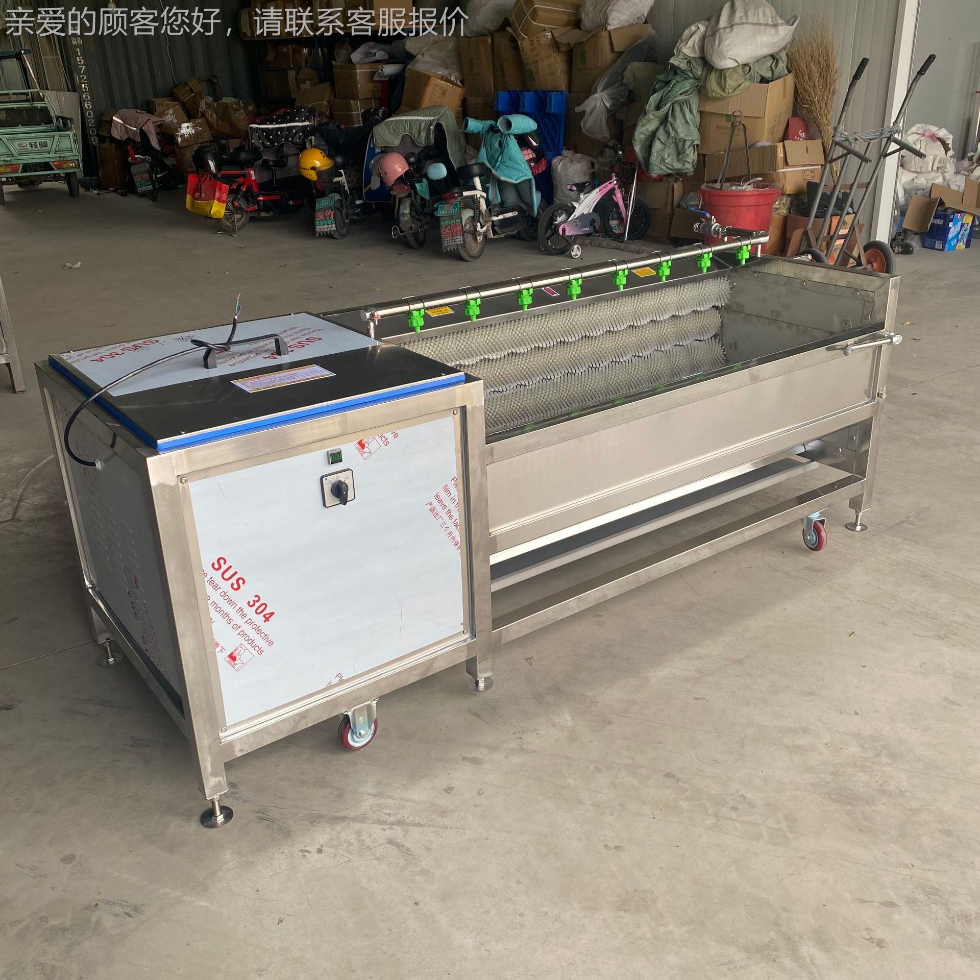 海产清洗机 不锈钢刷毛清GMW机 品平行毛辊清洗洗机