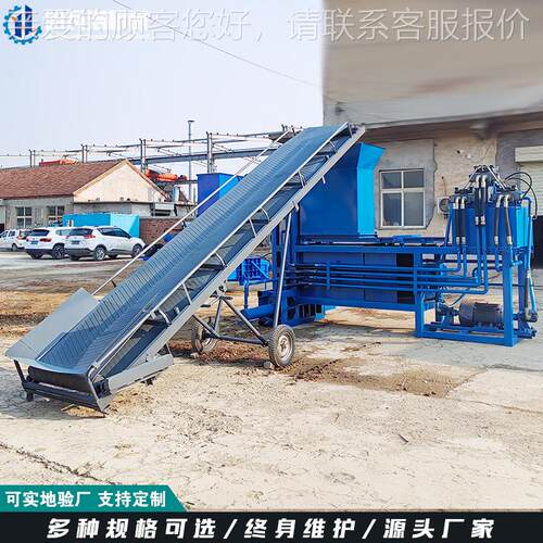 机青储压草缩打动包 柴油力秸秆饲料压块设备 稻打捆机包块NYU整