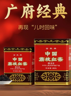 中国荔枝红茶夏日冷泡茶高山春茶耐泡回甘岭南特色茗茶送礼品袋