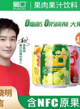 葡口 大果肉果汁含NFC原果汁25果汁含真果粒葡萄荔枝黄桃草莓味