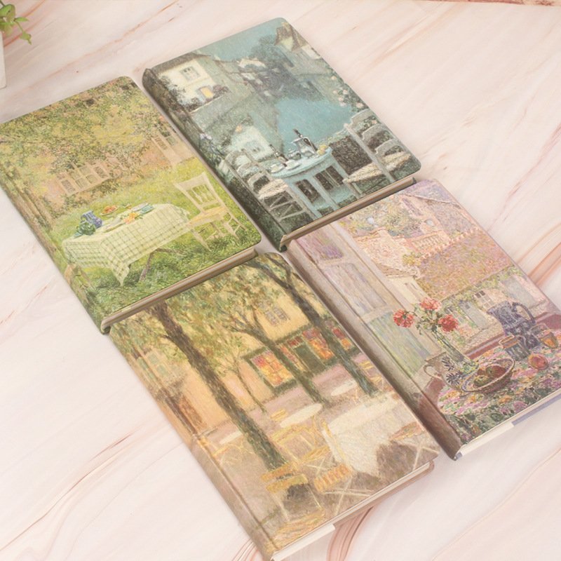 西达纳古风精装本复古风笔记本彩页高颜值文艺青年学生随身手账本