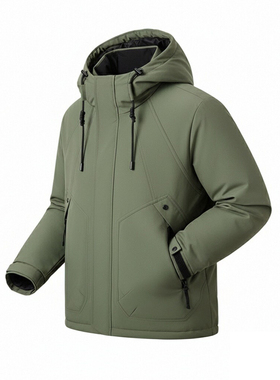 男女同款连帽外套户外冬季羽绒服外套M-4W053Q