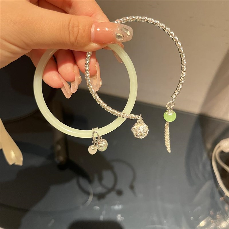 新中式古风手镯女国潮p设计铃铛手环手链一步响叮当手饰送女友礼