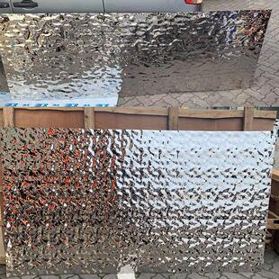 不锈钢水波纹金属板KTV天花吊顶背景墙装饰可客制化金属波浪纹板