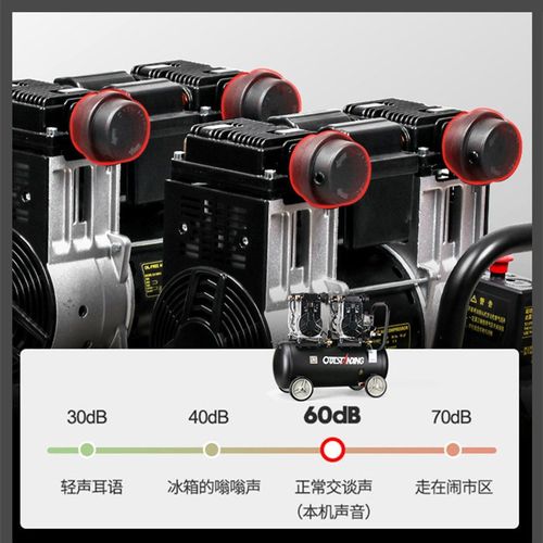 无油空压机静音喷漆木工气泵空气压缩E机小型220v工业级便携式打