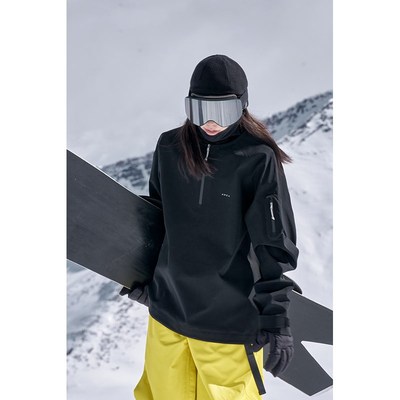 awka单板滑雪服女款2024新款卫衣防风防水外套上衣冬季男士3L
