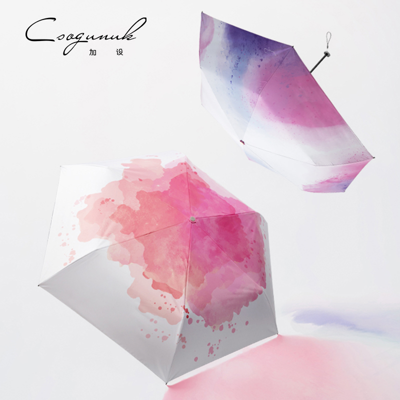 加设太阳伞女晴雨两用防晒防紫外线遮阳伞超轻便携折叠学生防晒伞