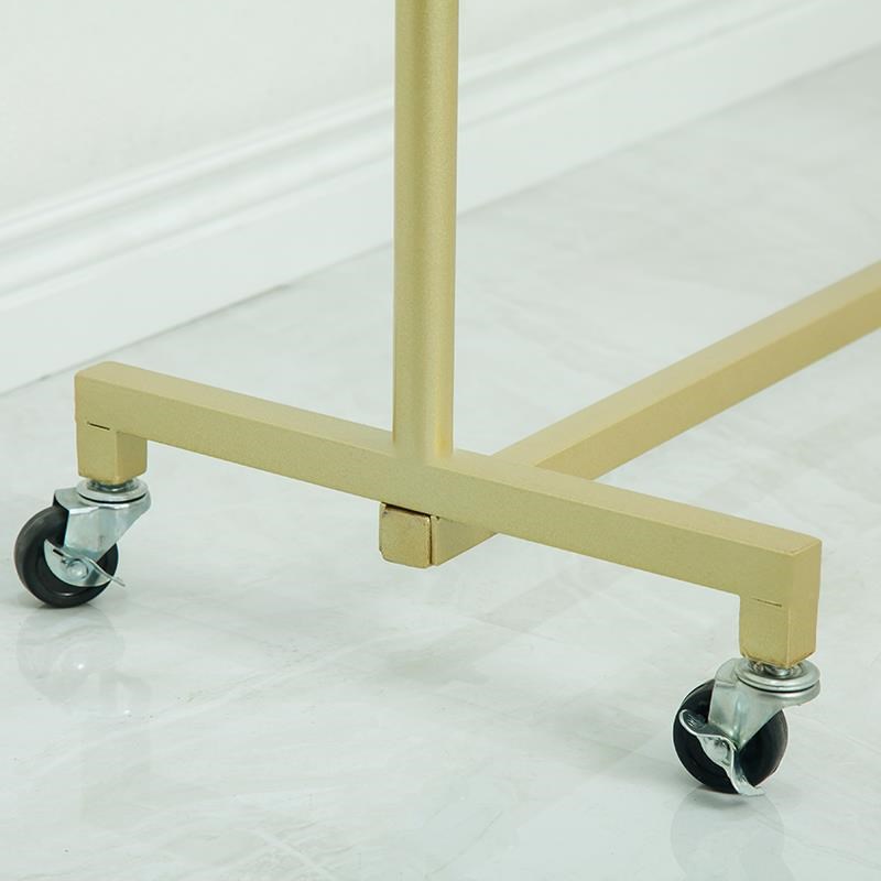 折叠服装店展示架落地挂衣架简易摆摊单杆龙门货架移动带轮子