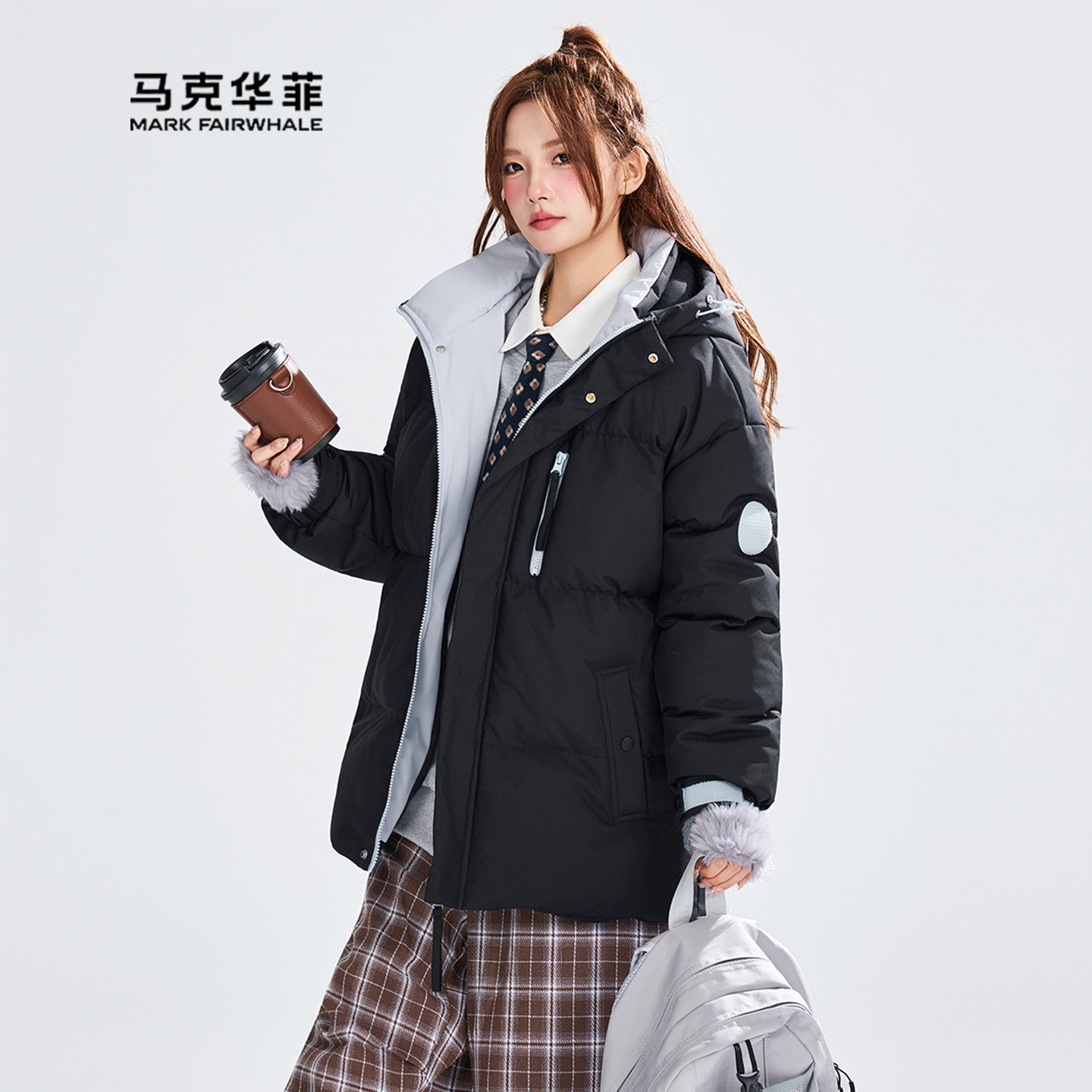 防风防寒连帽棉衣服外套男女同款