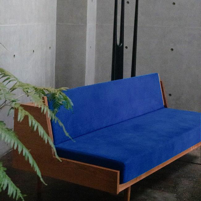 野木扶疏 MCM中古实木汉斯瓦格纳实木樱桃木北欧储物沙发床