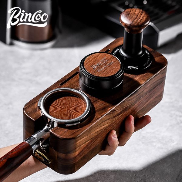 inc粉压意式咖啡机粉58mm1器布套装o粉压底座Bo器咖啡胡桃木锤5/