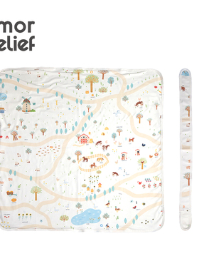 AMOR&BELIEF婴儿抱被初生秋冬纯棉a类新生宝宝抱被专用包单