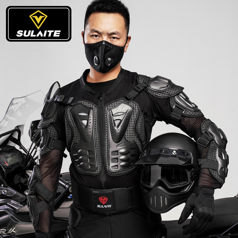 夏季护甲衣摩托车机车护具全套骑行服男拉力服越野防摔服防护装备