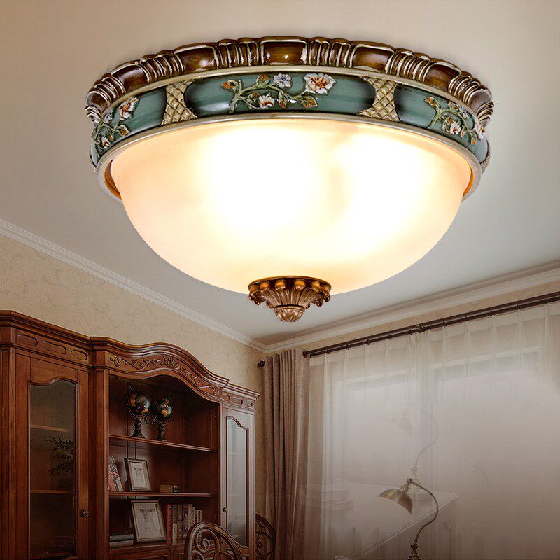 卡信之光 欧式卧室吸顶灯 欧美复古餐厅灯 古典过道门厅走廊灯具