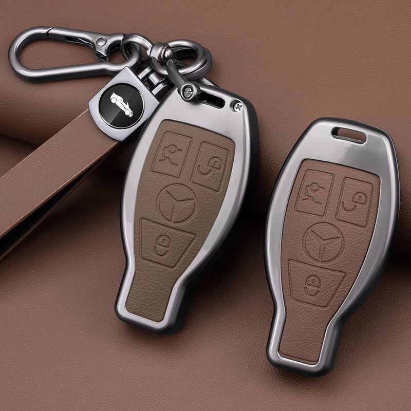 适用钥匙套e300l/c260l汽车a200l/glc260扣男士金属外壳