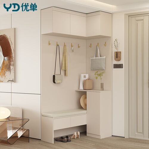 简约现代L型转角玄关柜鞋柜一体小户型进门靠墙玄关柜可坐2N69