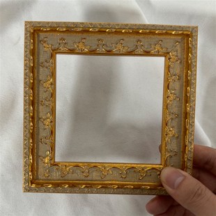 【小岛金沙】复古做旧精细印花手工金箔画框油画框可定制尺寸